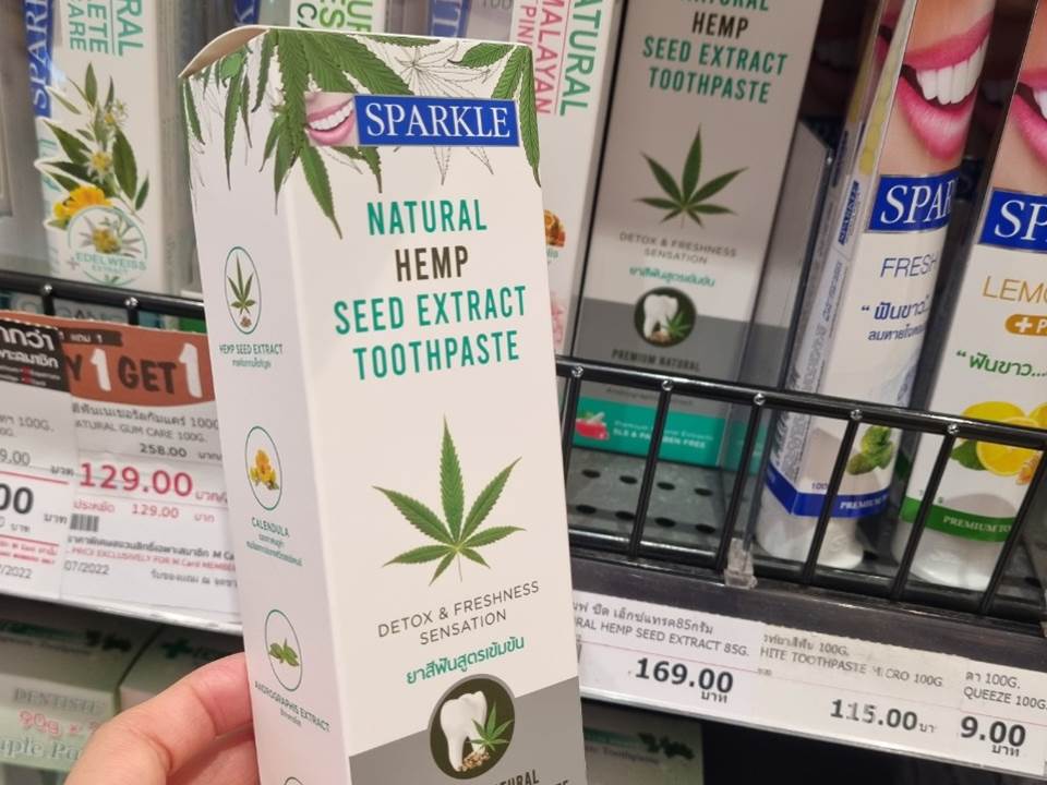 Sparkle Natural Hemp Seed Extract Toothpaste