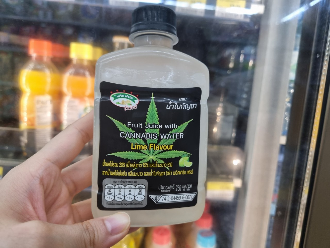Fruit Juice with Cannabis Water