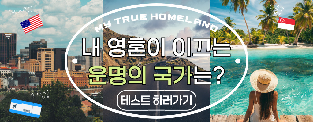 심리테스트 마케팅을 통한 해외시장뉴스 홍보(운명의 국가 테스트)