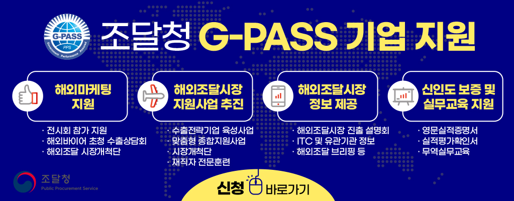 조달청 G-PASS 기업 지원(조달청)