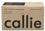 CALLIE ADULT 3PLY SURGICAL FACE MASK BLACK 50S