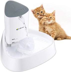 Rexa® Drinking Fountain with LED | Silent cat fountain with 3 positions | Drinking fountain with carbon filter | Drink fountain pets | Cats water source | water fountain Animal drinking bowl | water bowl for cat and dog
