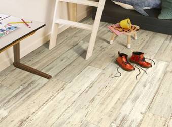 Sol Vinyle Link - Imitation parquet bois peint vieilli - 2 x 6m en rouleau - Beauflor - B.I.G Floorcoverings - 2