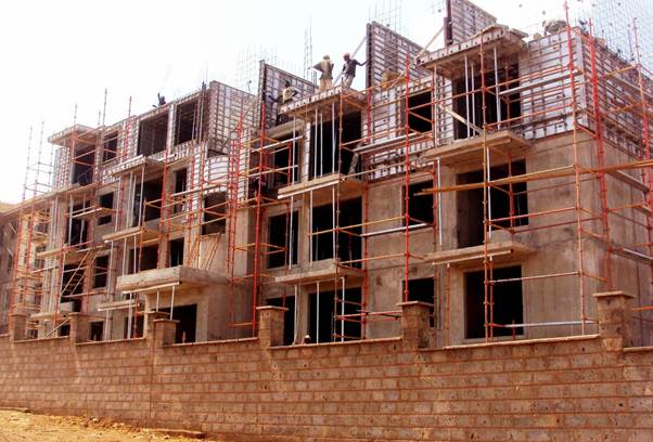 Epco in Kenya completed the structures of 116 medium-cost apartments - 15 blocks on 4 levels (G 3) - in a record 10 months using aluminum concrete formwork. (PRNewsFoto/Wall-Ties & Forms, Inc.) (PRNewsFoto/WALL-TIES & FORMS, INC.)