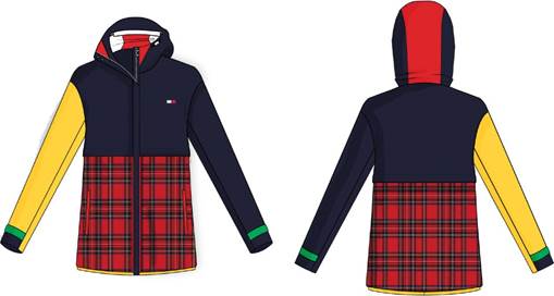 A design by FIT student Grace McCarty for Tommy Hilfiger's Reimagine Retail project with IBM