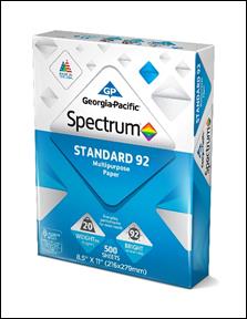 Amazon.com : Georgia-Pacific Spectrum Standard 92 Multipurpose Paper, 8.5 x  11 Inches, 1 box of 3 packs (1500 Sheets) (998606) : Multipurpose Paper :  Office Products